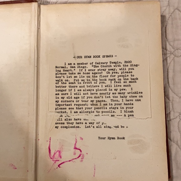 Vintage church service hymns Calvary Temple 1948 - Picture 5 of 5